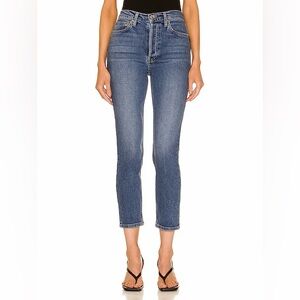 Re/Done 90s High Rise Ankle Crop Jeans